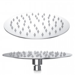 200mm 8 inch Stainless steel Super-slim Round Chrome Rainfall Shower Head 